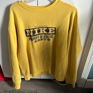 Nike Remake Vintage Yellow Sweatshirt with Old logo